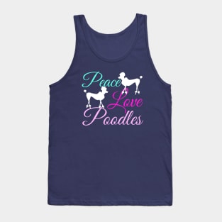 Peace Love Poodles Tank Top